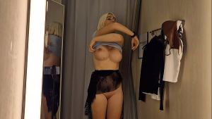 Big breasts, luscious curves  Trying on revealing clothes!