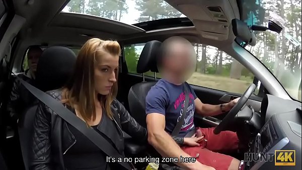 HUNT4K. Cuckold allows blonde girl touch stranger’s dick for cash