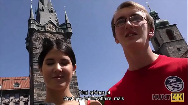 HUNT4K. Young chick rides guy’s dick next to her submissive cuckold