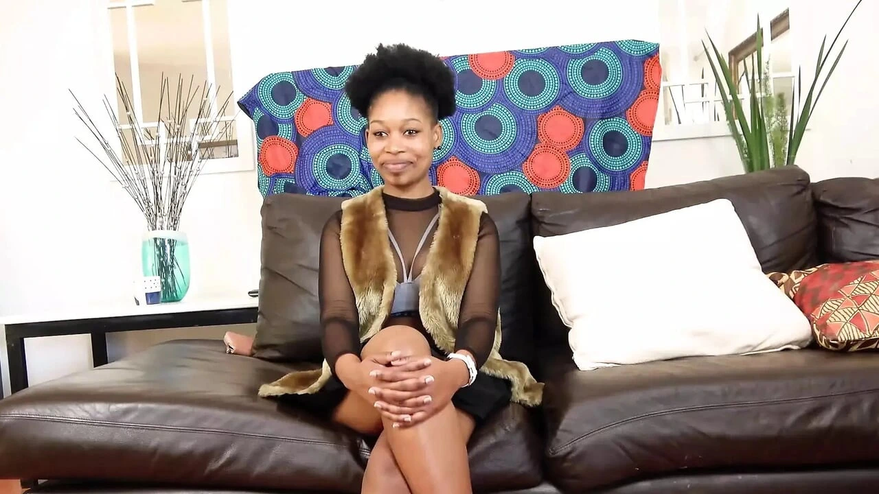 African Casting – Sweet Ebony Model Impaled By A White Massive Cock