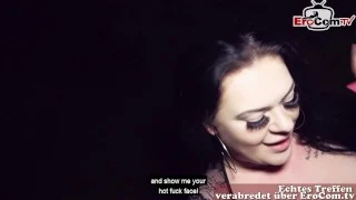 Fette deutsche BBW Schlampe auf der Straße abgeschleppt und gefickt