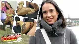 GERMAN SCOUT – Big Butt Saggy Tits Tattoo Girl LydiaMaus96 at Rough Casting Fuck