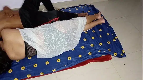 Horny Step-aunty made her step nephew fuck her when husband was not in the mood for sex In night when she horny for fuck