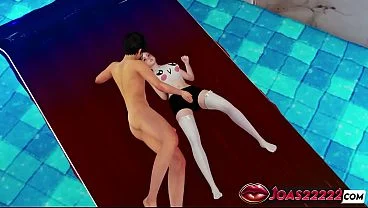 Hot Redhead Ashe in Pool Hentai – Enjoy Wet Pussy Fingering with Close-Up Views, Pussy Licking in Water Accompanied by Moans, and Anal Toy Stimulation Leading to a Squirt – Rule34 Animation