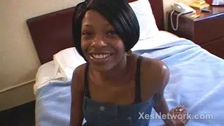 Petite Black Teen Does Her First Time on Camera in Amateur POV Video