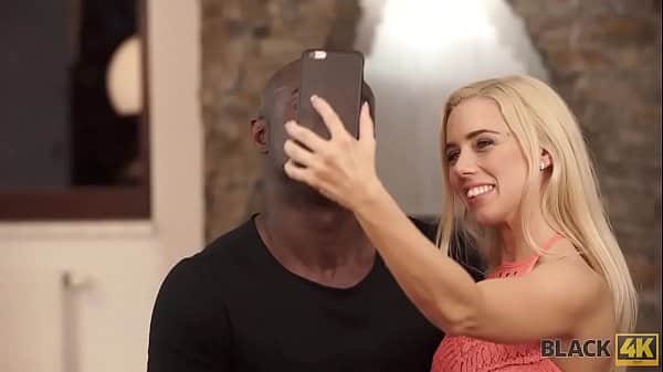 BLACK4K. Nice blonde-haired lassie would like to get her twat blacked