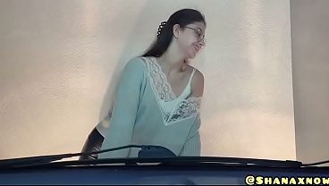 FETISH SPITTING, SQUIRT AND PEE ON A CAR