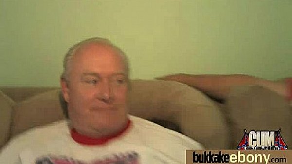 First time ebony with a group of white dicks 29