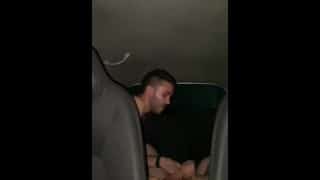 young college student is fucked by married straight uber driver cums inside his virgin ass creampie